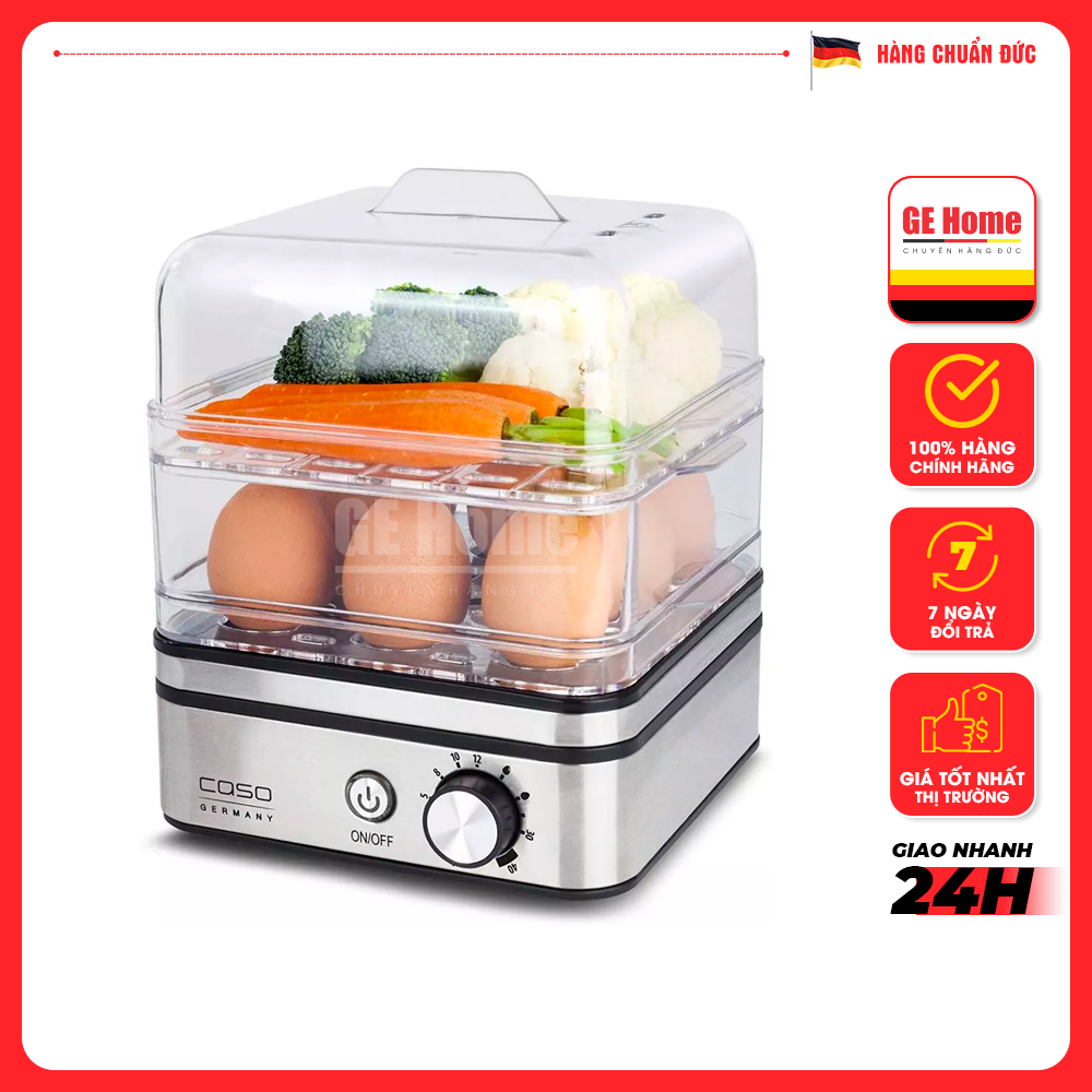 Nồi hấp điện 2 tầng mini Caso