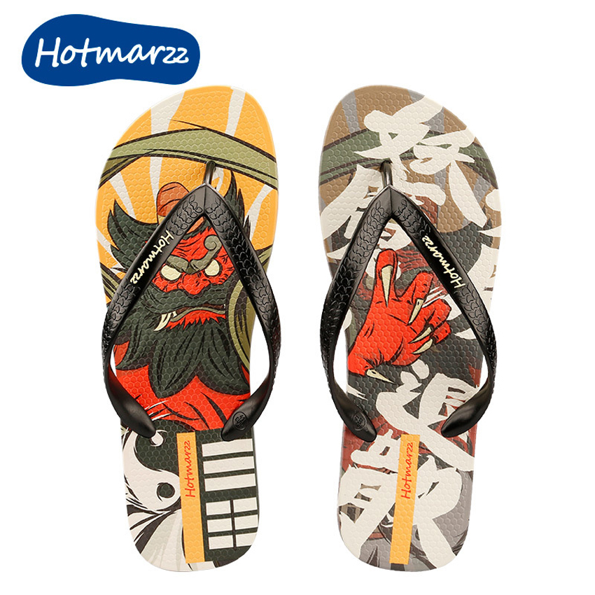 Hotmarzz - Người mới chịu in dép chống lướt trên bờ biển thoải mái dép chống nước biển HM0853