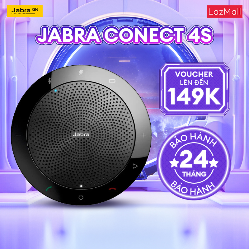 Loa hội nghị jabra connect 4s 15h sử dụng kết nối bluetooth và usb hàng chính hãng