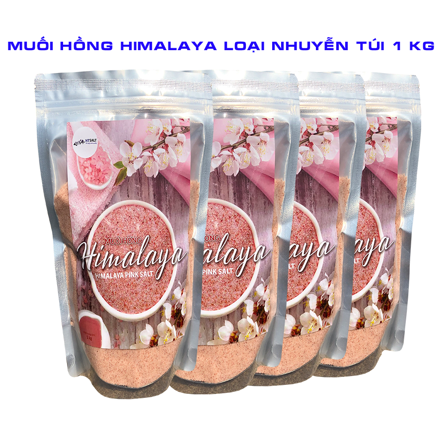 Muối himalaya nhập khẩu pakistan loại mịn ( nhuyễn ) 1 kg