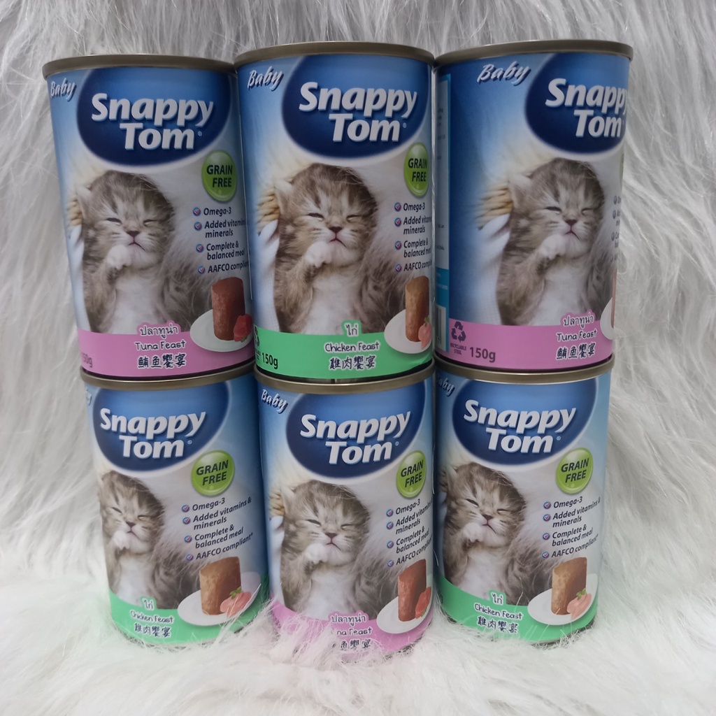 Pate cho mèo con Snappy Tom 150g