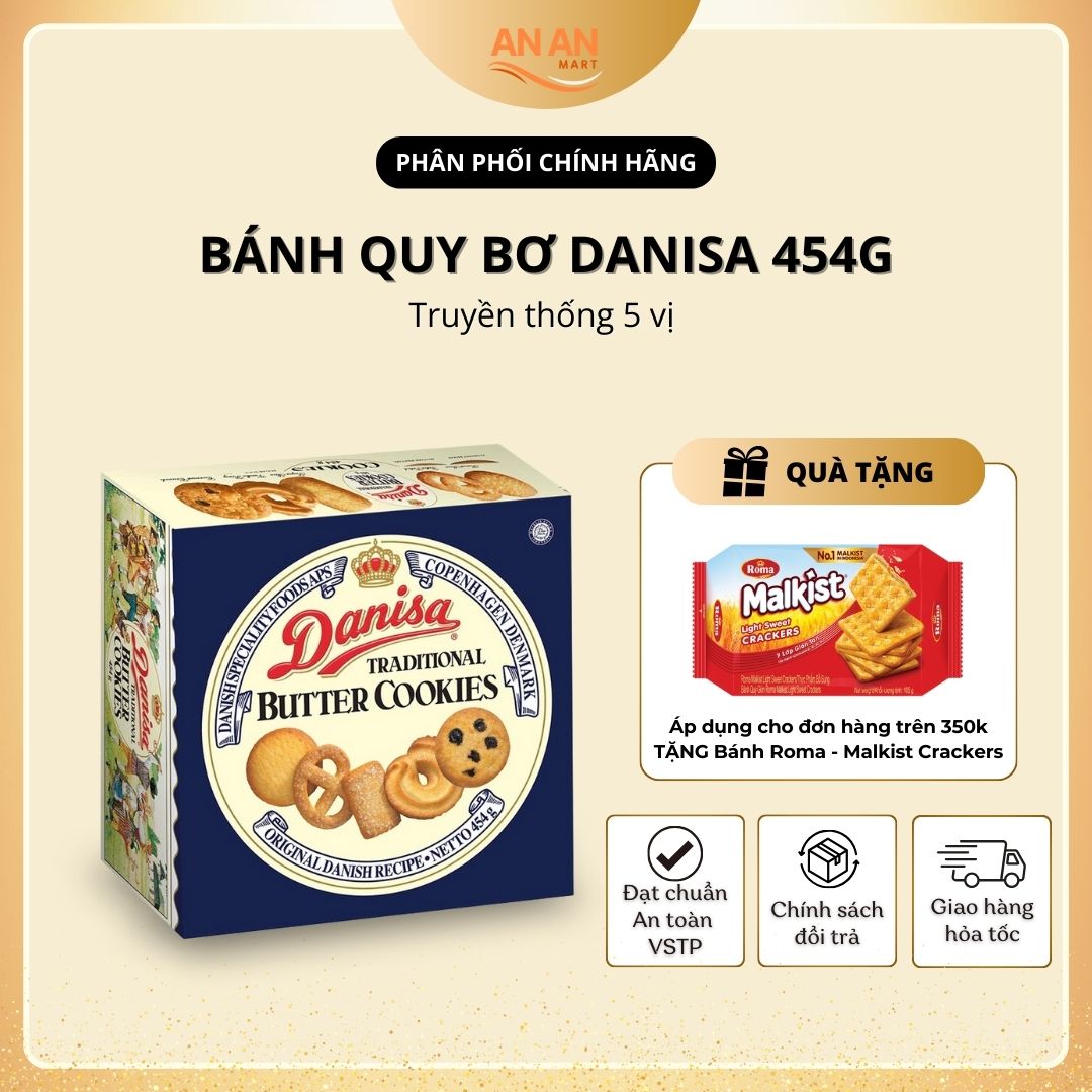 Bánh Quy Bơ DANISA 454g thơm ngon, bổ dưỡng