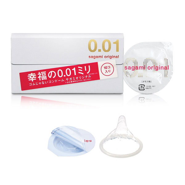 Bao cao su sagami original 0.01 - hộp 5 bcs
