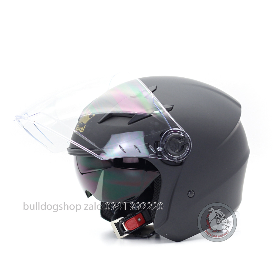 Mũ bảo hiểm 3/4 2 kính Royal M268