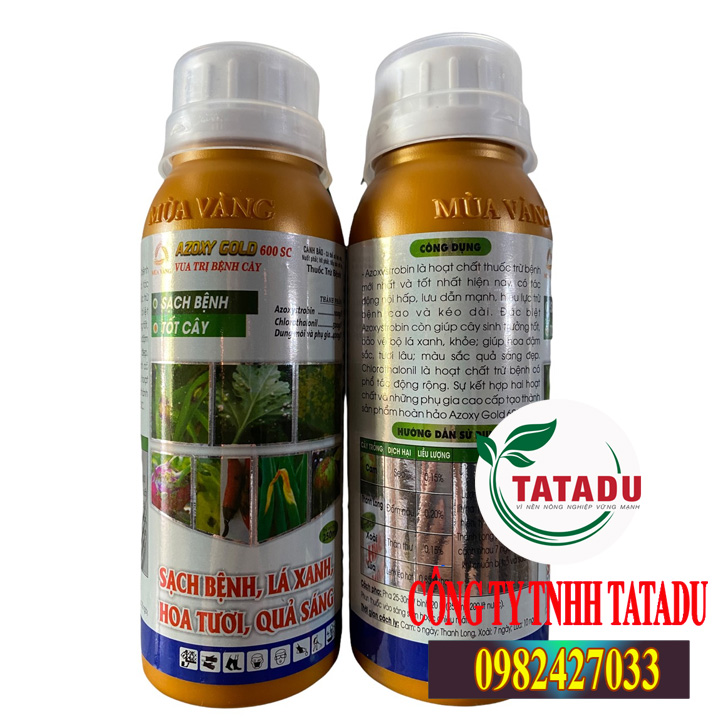 Azoxy gold 600sl - trừ cháy lá dừa chai 240ml