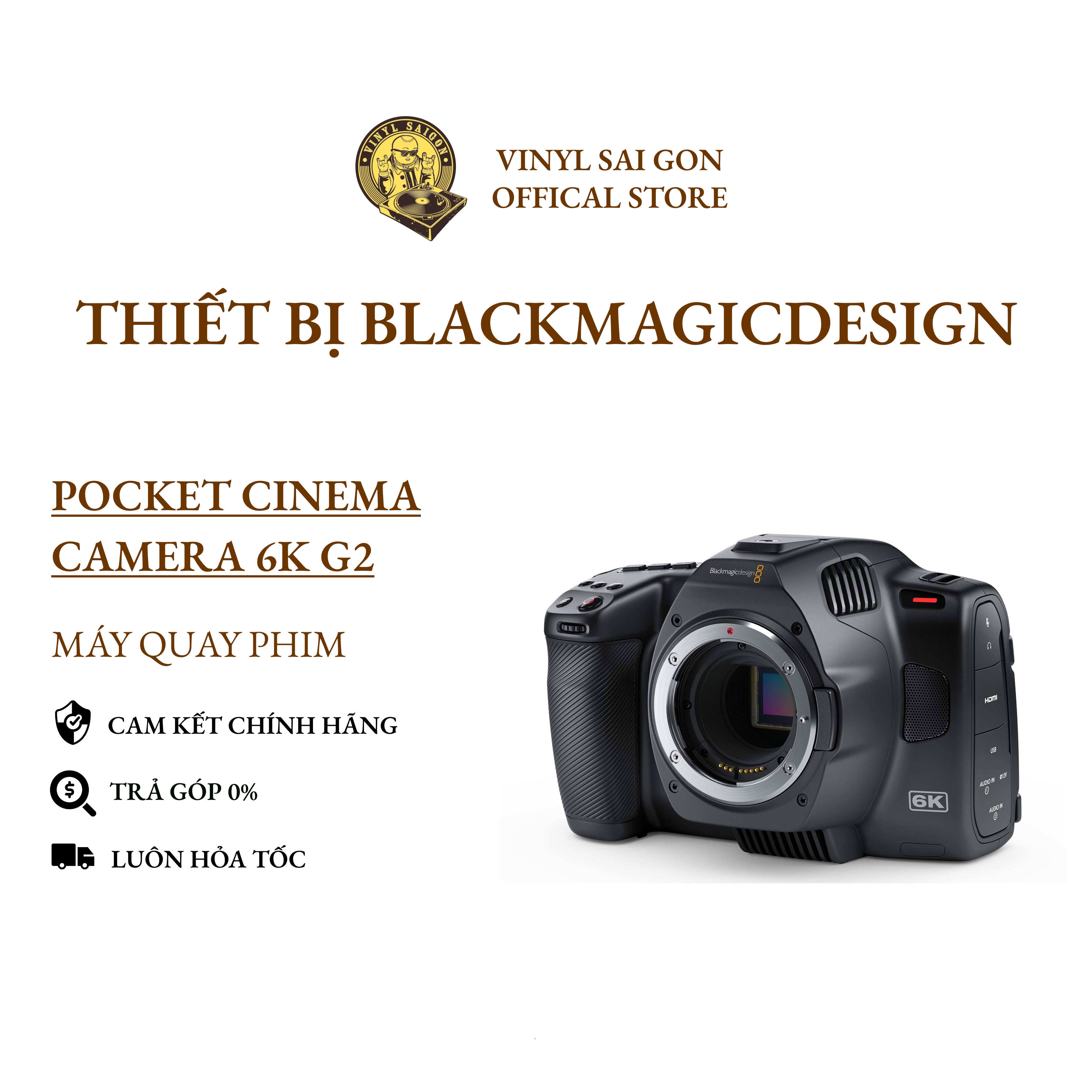 Máy Quay Phim Blackmagicdesign Pocket Cinema Camera 6K G2