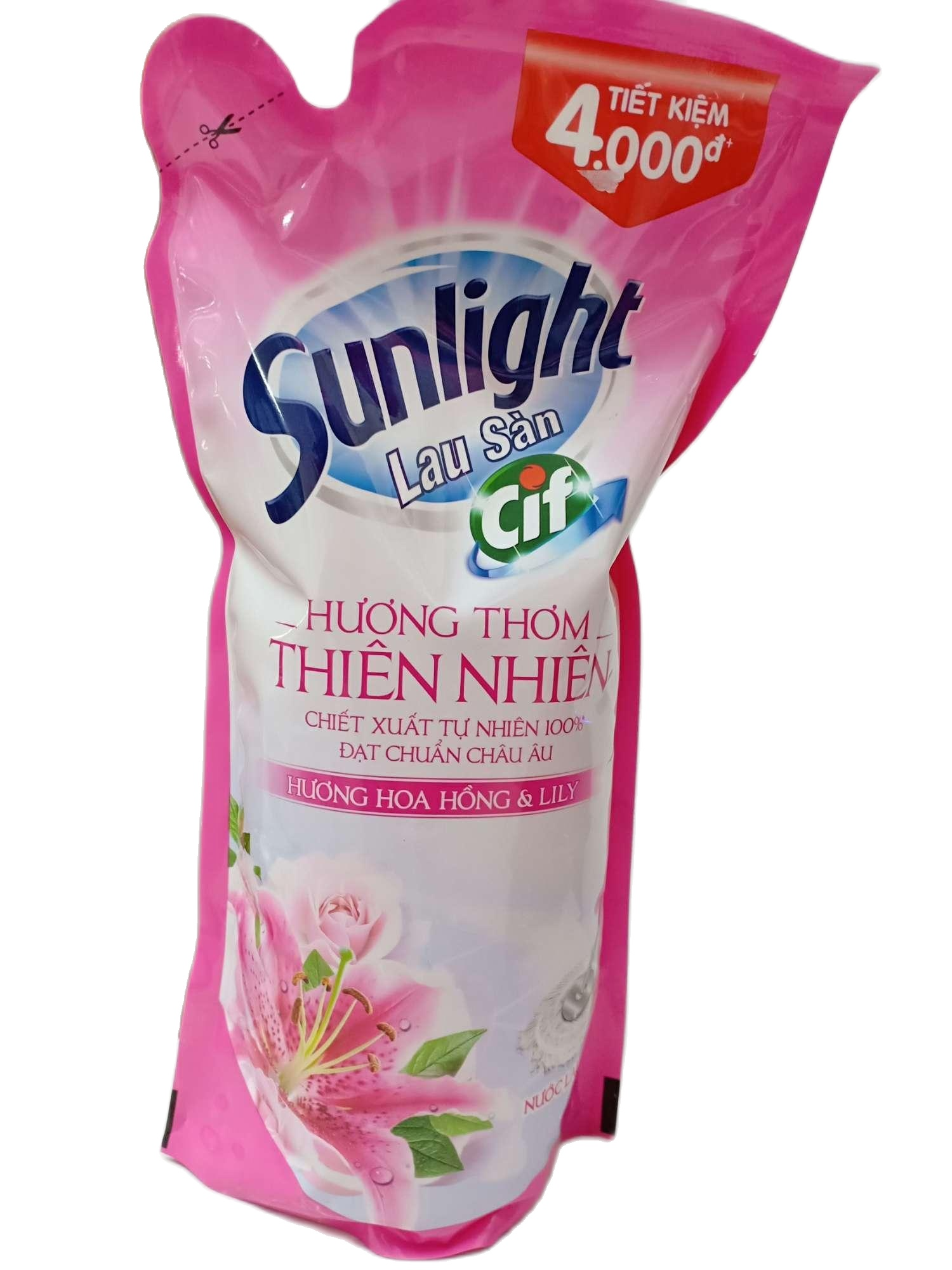 [HCM]HCM. 2 nước lau sàn sunlight 1kg túi lily
