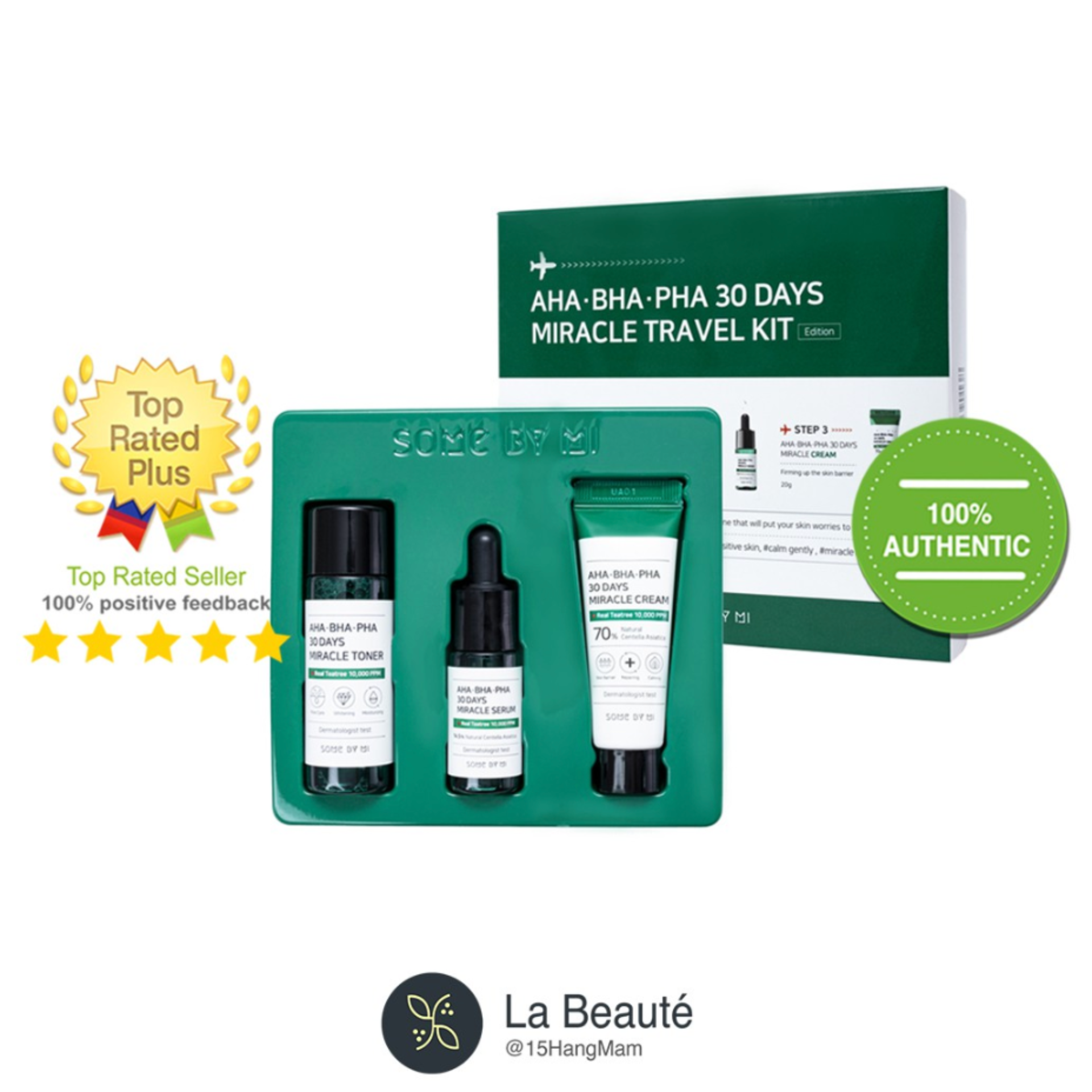 Some by mi aha-bha-pha 30 days miracle travel kit - bộ chăm sóc da mụn 3 món