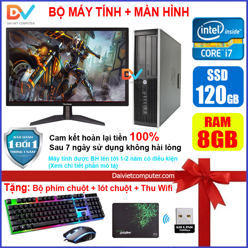 [Trả góp 0%]Bộ máy tính HP + Màn 20 24 inch G2010 / i3-2100 / i5-2330-3330/ i7-2600 / Ram 4-8GB/ SSD 120-240GB  ... [Tặng Phím chuột, thu wifi, bàn di] HPG2 HPi32 HPi52 DEi53 HPi72 LDV [ Đại việt computer - Máy tính Đại Việt ]