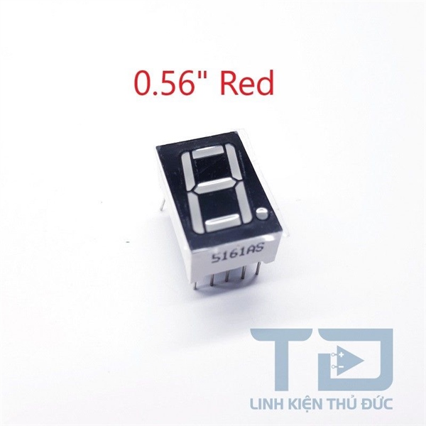 Led 7 đoạn 0.56inch đỏ 1 số duơng chung