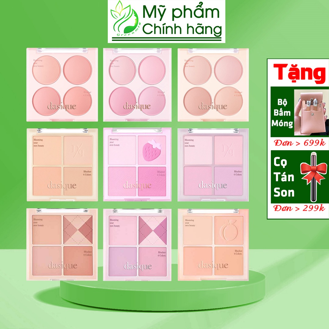 Phấn Má Hồng Dasique Blending Mood Cheek 07 Candy Berry 03 Peach Blending 04 Beige Knit 06 Berry Smoothie