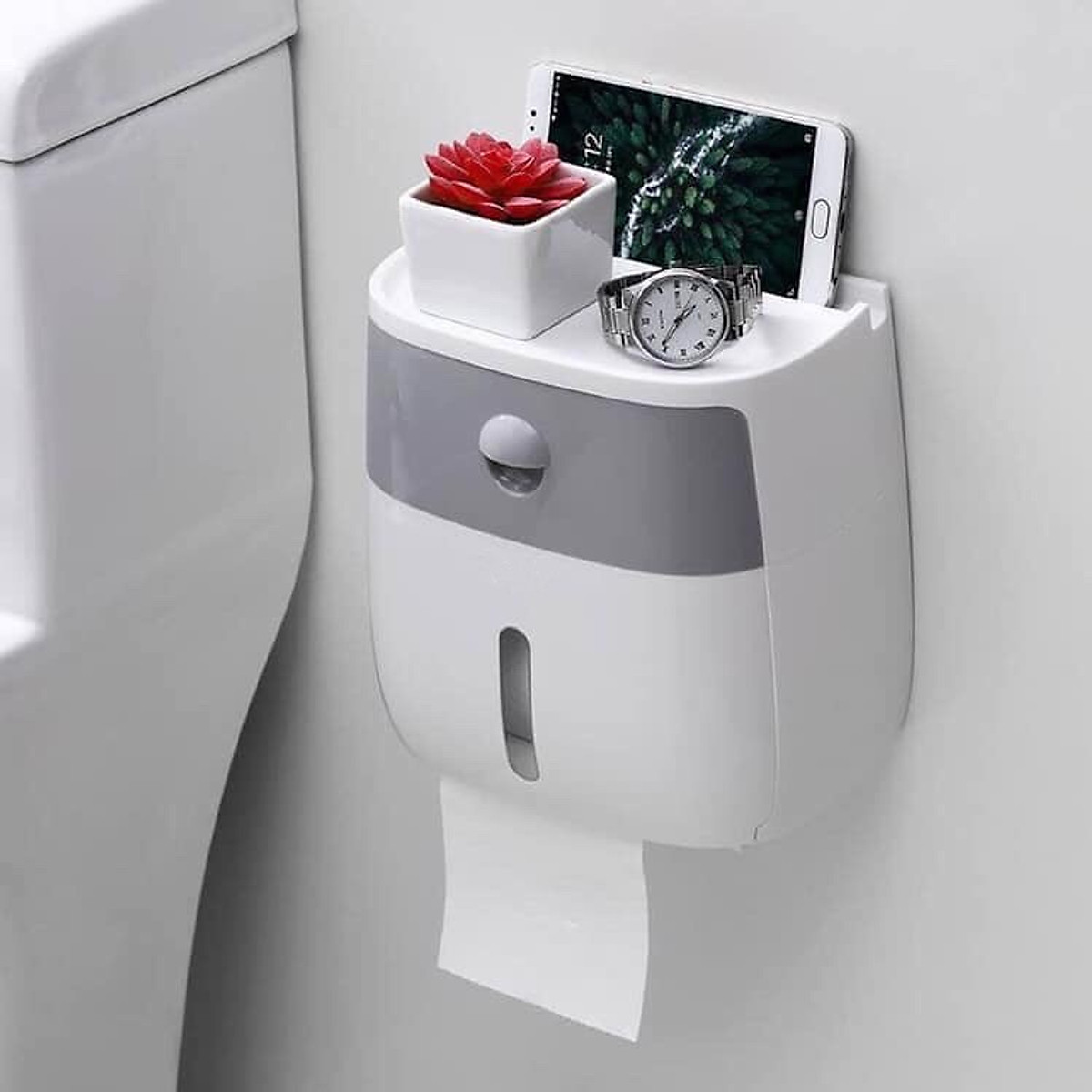 Hộp đựng giấy vệ sinh, băng vệ sinh cao cấp hb680