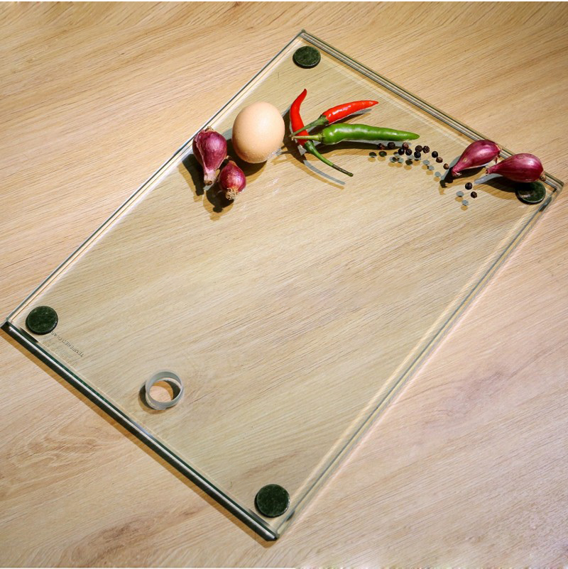 [SALE OFF ] Thớt kính cường lực trong suốt chịu lực 1000kgs dày 15 ly