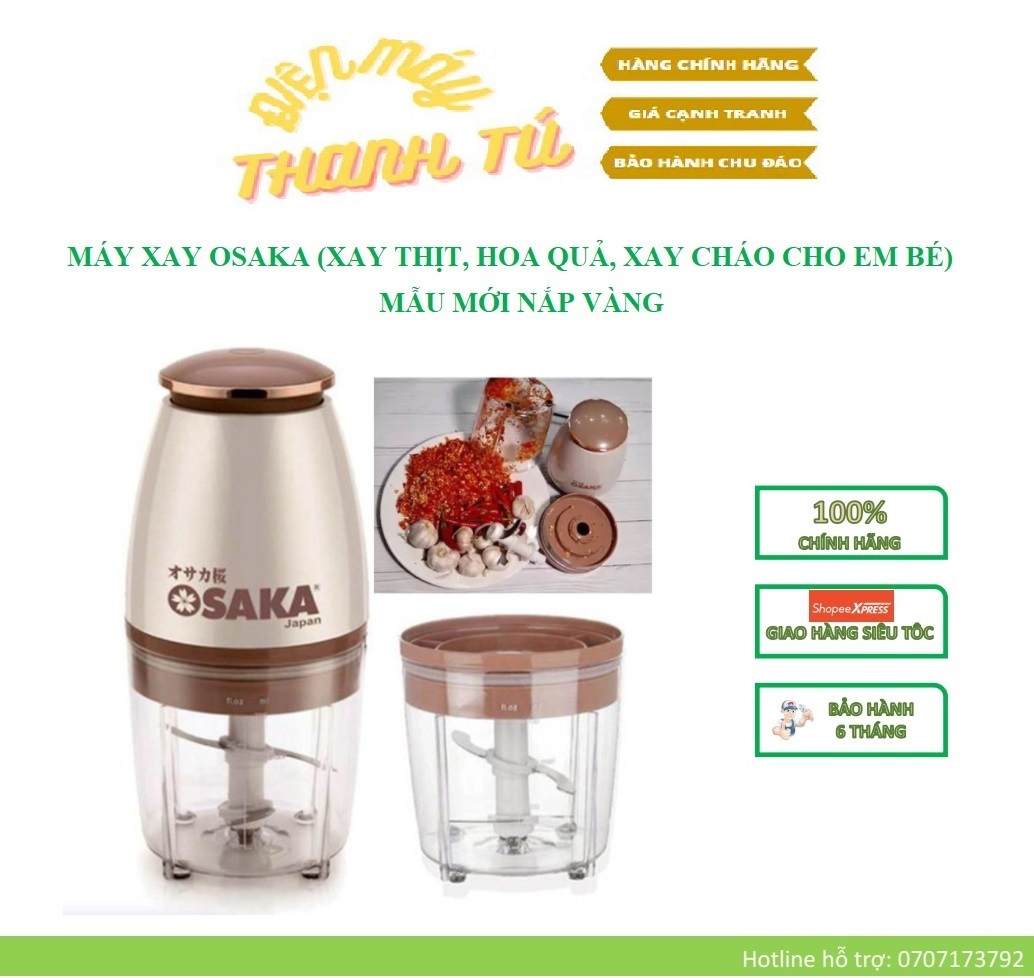 Osaka nắp vàng - máy xay osaka mẫu mới nắp vàng - bảo hành 6 tháng