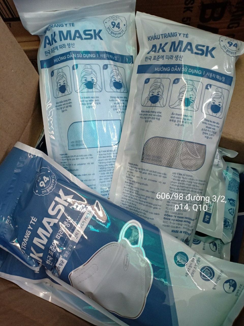 Khẩu trang AK Mask KF94 4D Kháng khuẩn Công nghệ Hàn Quốc