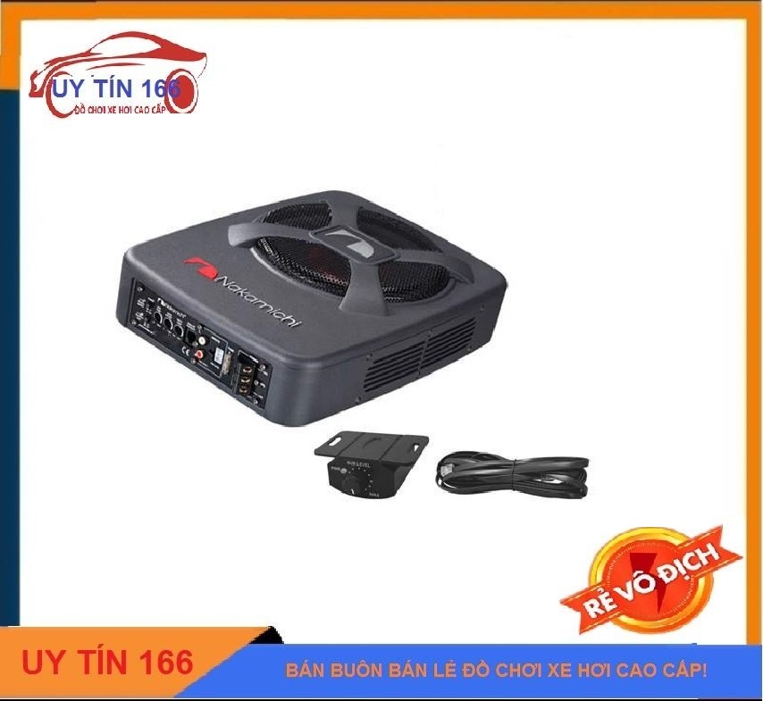 Loa siêu trầm, loa bass để gầm ghế ô tô NAKAMICHI NBF 8.1A Fullbox BH 12 tháng chính hãng, SHOP UY TÍN 166!