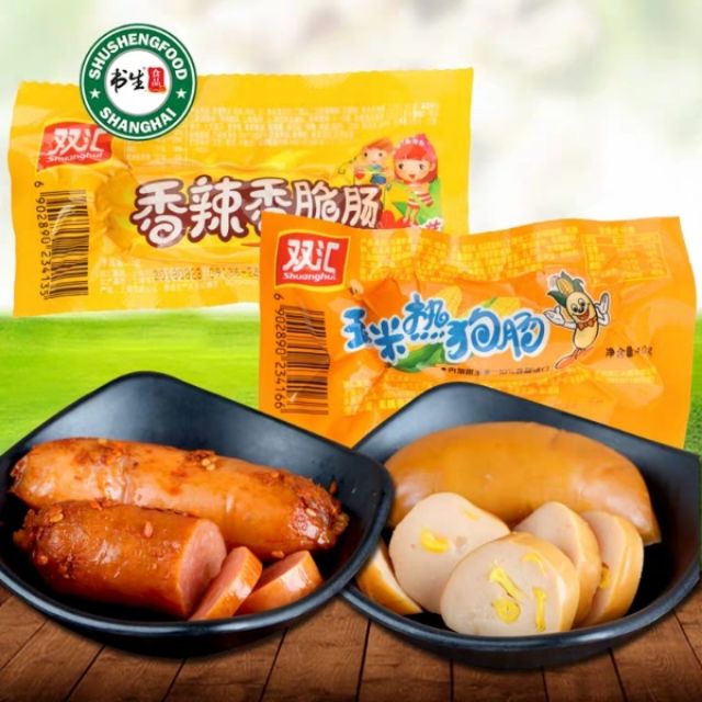 Bán sỉ thùng 60 cái xúc xích ngô xúc xích cay