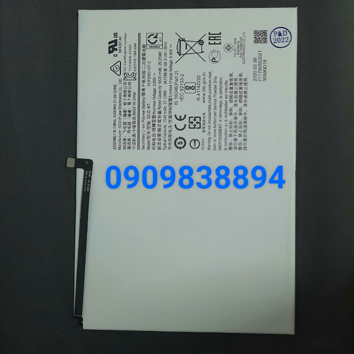 Pin thay thế ss tab t505 | tab a7 10.4 2020