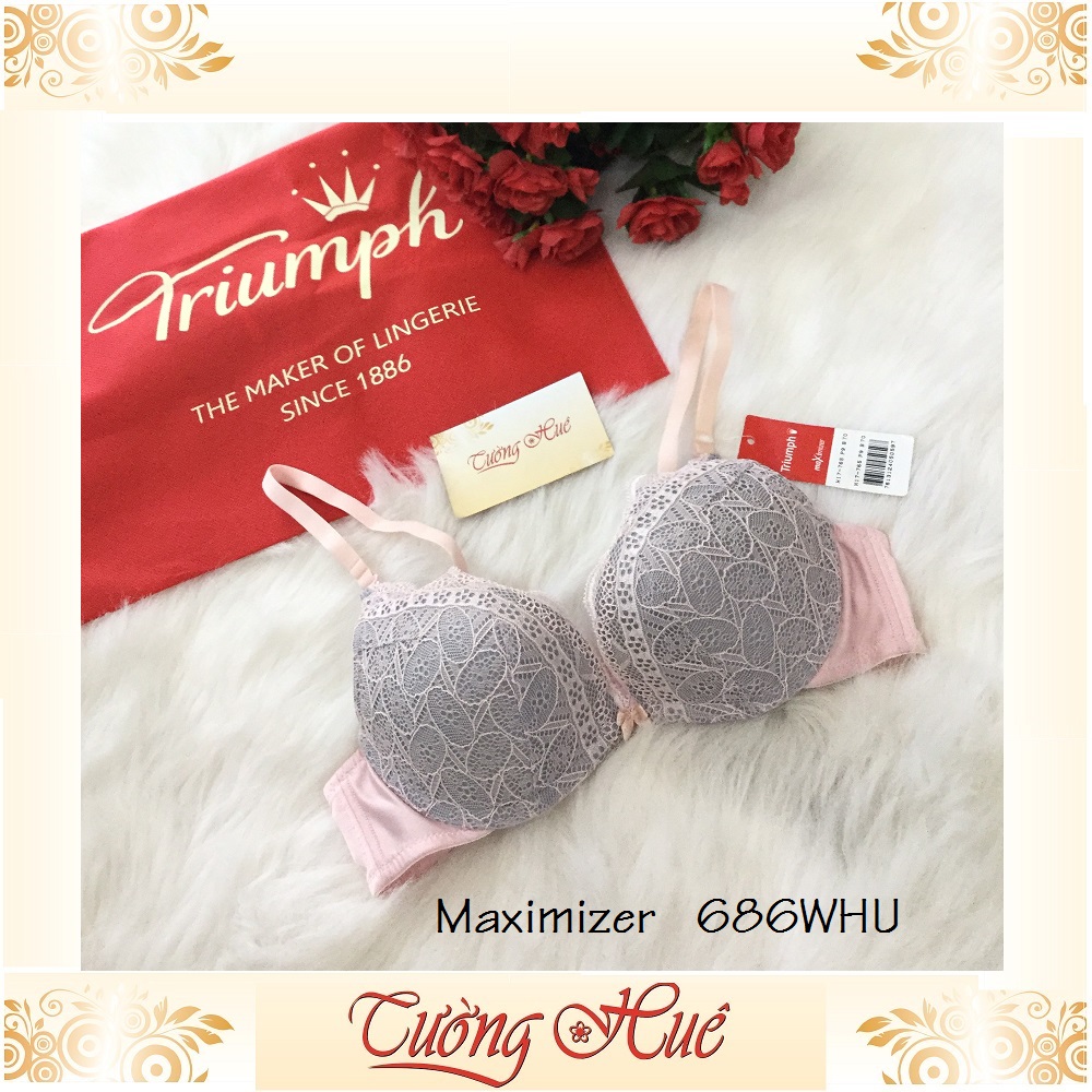 Sale sale sale - áo lót nữ triumph maximizer 686 whu áo ngực ren xẻ v sâu.
