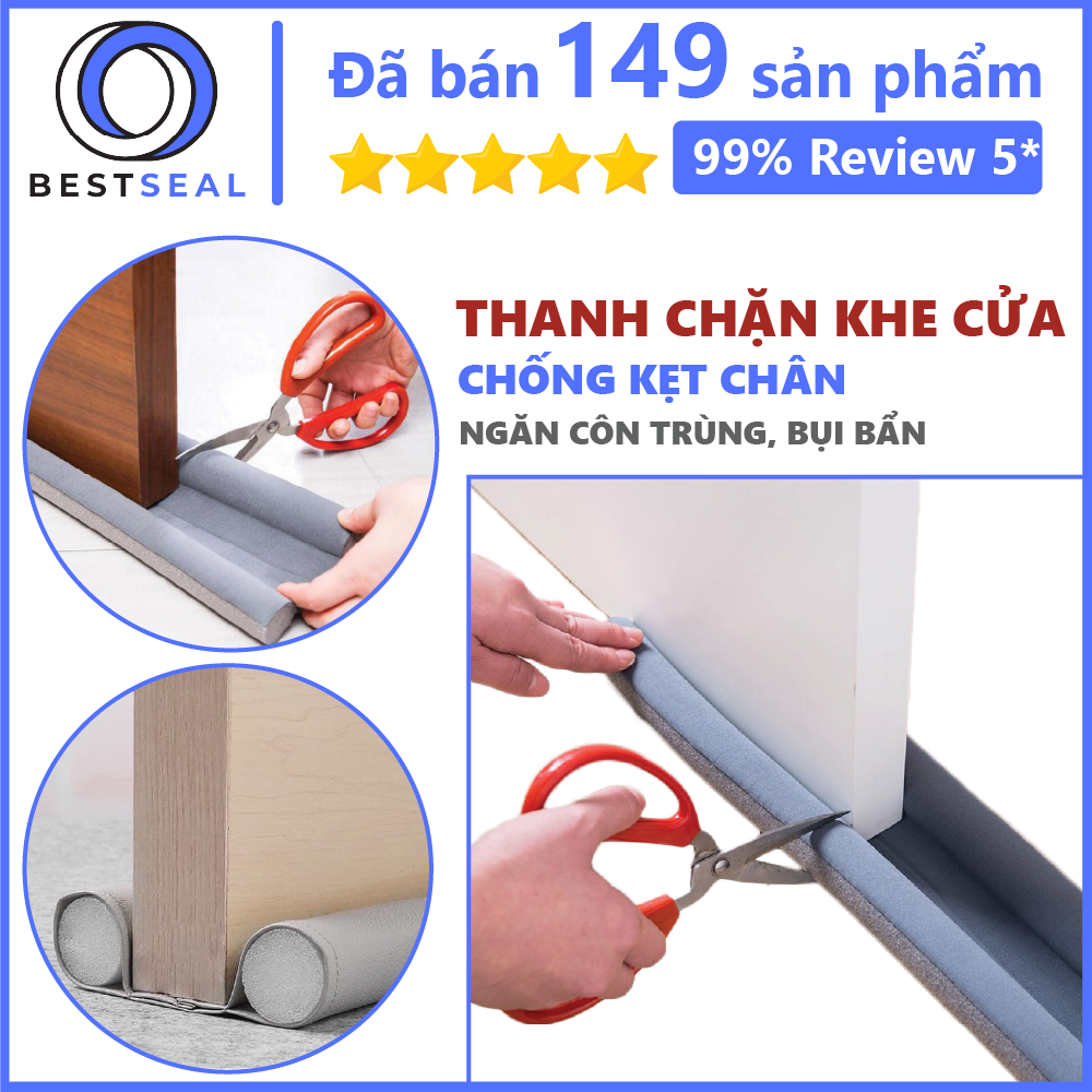 [HCM]Miếng chặn khe cửa chống côn trùng bụi bẩn dài 95cm