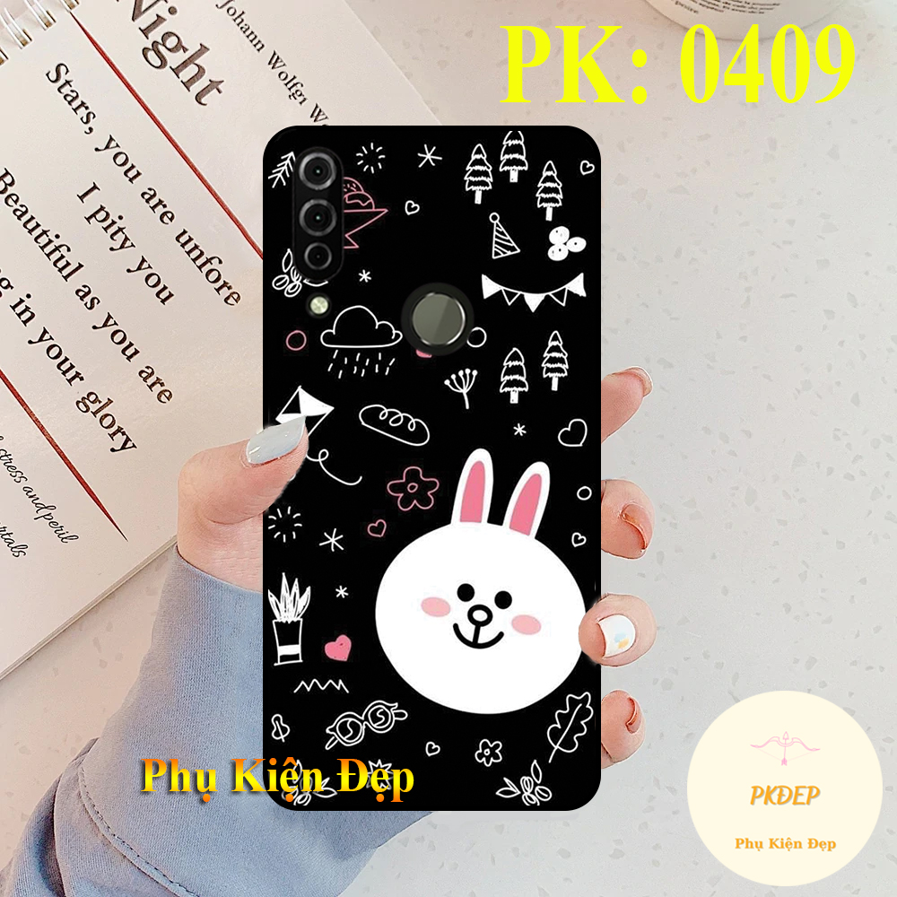 [HCM]Ốp lưng Vsmart Joy 3 dẻo đen in hình thỏ cony cute