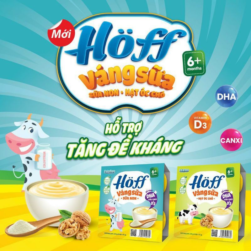 Váng sữa hoff sữa non , óc chó , vani , hạt dẻ