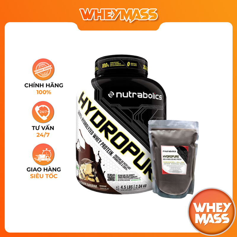 Túi Dùng Thử Sữa Whey Tăng Cơ Nutrabolics Hydropure 500gram