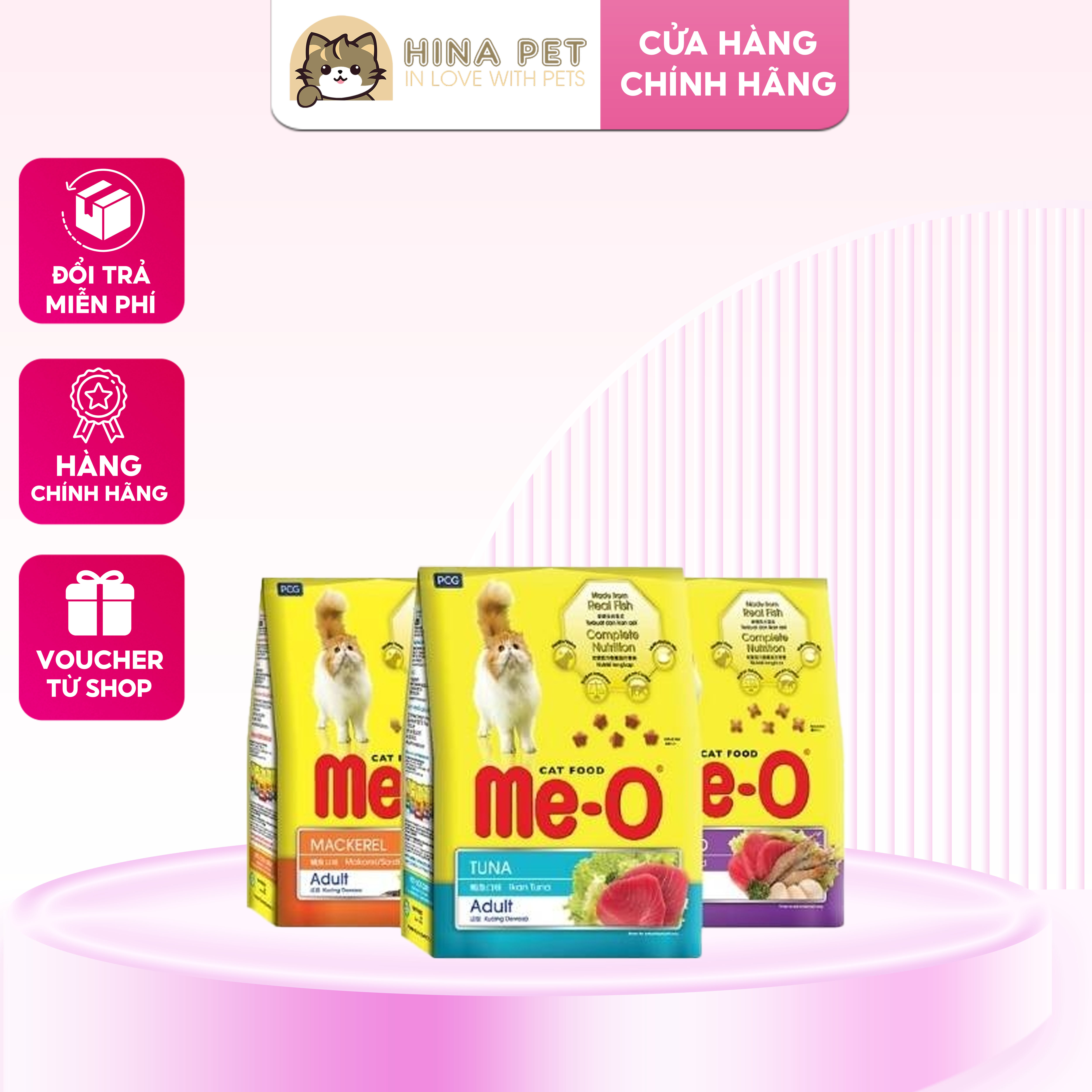 Thức ăn cho mèo - Hạt Me-o cat cho mèo gói 350gr hạt cho mèo trưởng thành nhập khẩu chính hãng