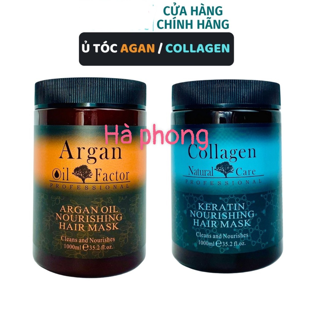 [ Chính Hãng ] Kem Ủ Tóc ARGAN OIL COLLAGEN 1000ML - Ủ Hấp Tóc Cung Cấp Dưỡng Chất ARGAN OIL COLLAGEN Tự Nhiên