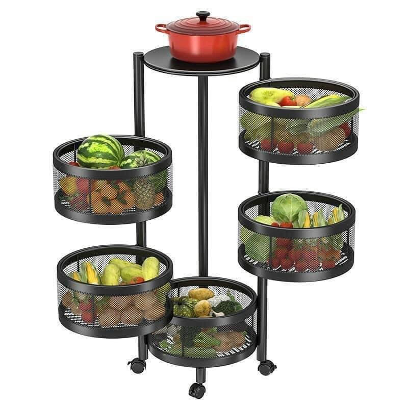 Kệ sắt tròn xoay 360* chịu lực 150kg ️️ freeship️️
