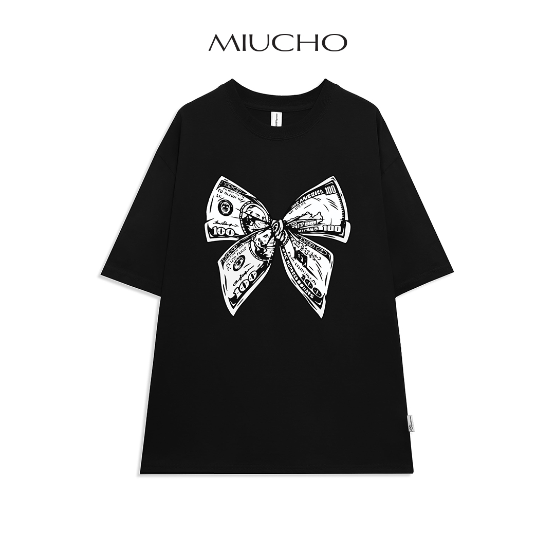 Áo thun form rộng nữ Unisex chất vải cotton MT003 Miucho in graphic