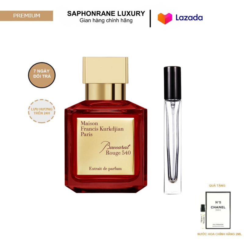  Nước hoa MINI 10 ML MFK Baccarat Rouge 540 EDP-nước hoa unisex 