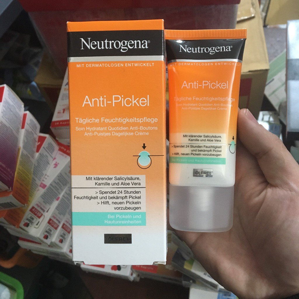 KEM DƯỠNG DA TRỊ MỤN NEUTROGENA ANTI PICKEL MẪU MỚI CUỐI 2019