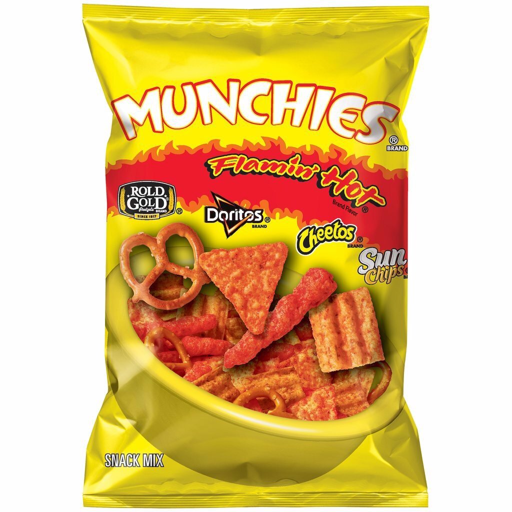 Bánh Snack Munchies Flammin hot 283.5g (9.25 Oz) nhập khẩu Mỹ- mix Doritos, Gold rold, Sun chips, Cheetos