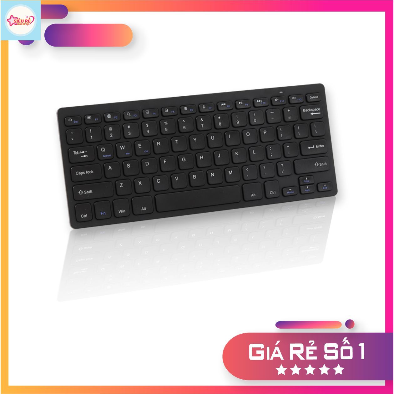 Bàn Phím Bluetooth BK001 Dùng cho máy tính bảng, điện thoại thông minh, laptop, TV...