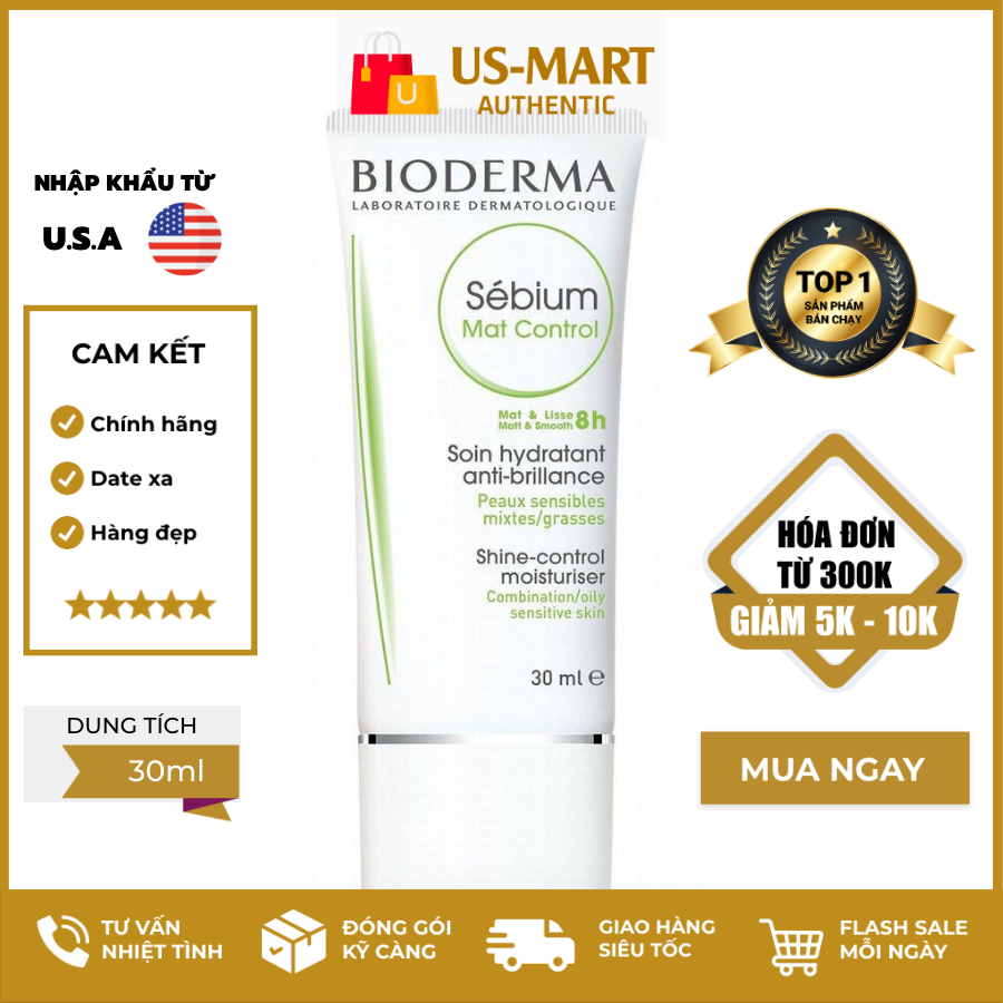 Kem Dưỡng Da Kiềm Dầu Bioderma Sebium Mat Control