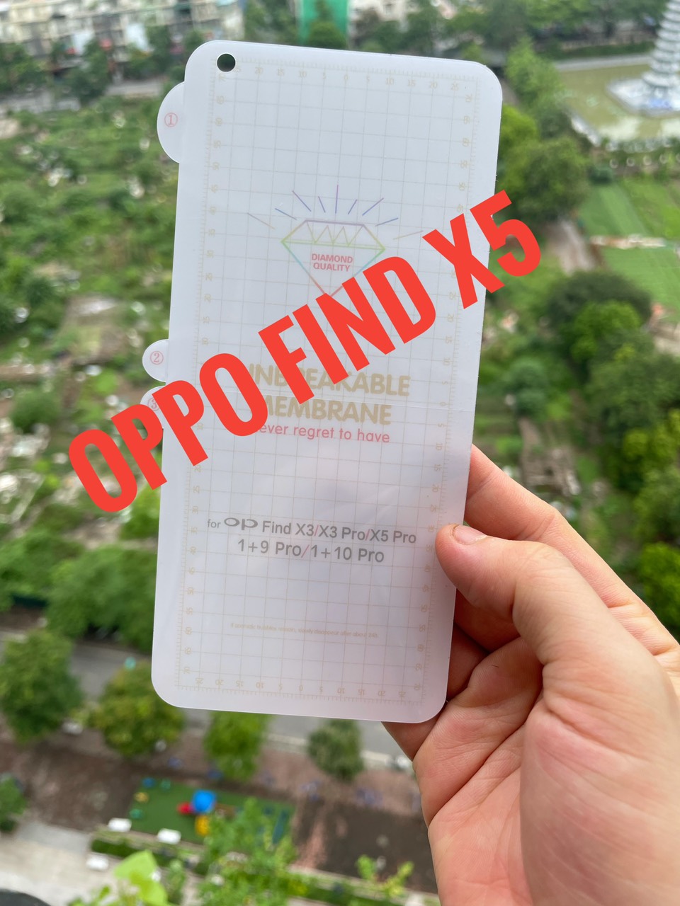 Bộ 2 dán dẻo ppf mặt trước cho oppo find x5 pro ,tặng gạt dán