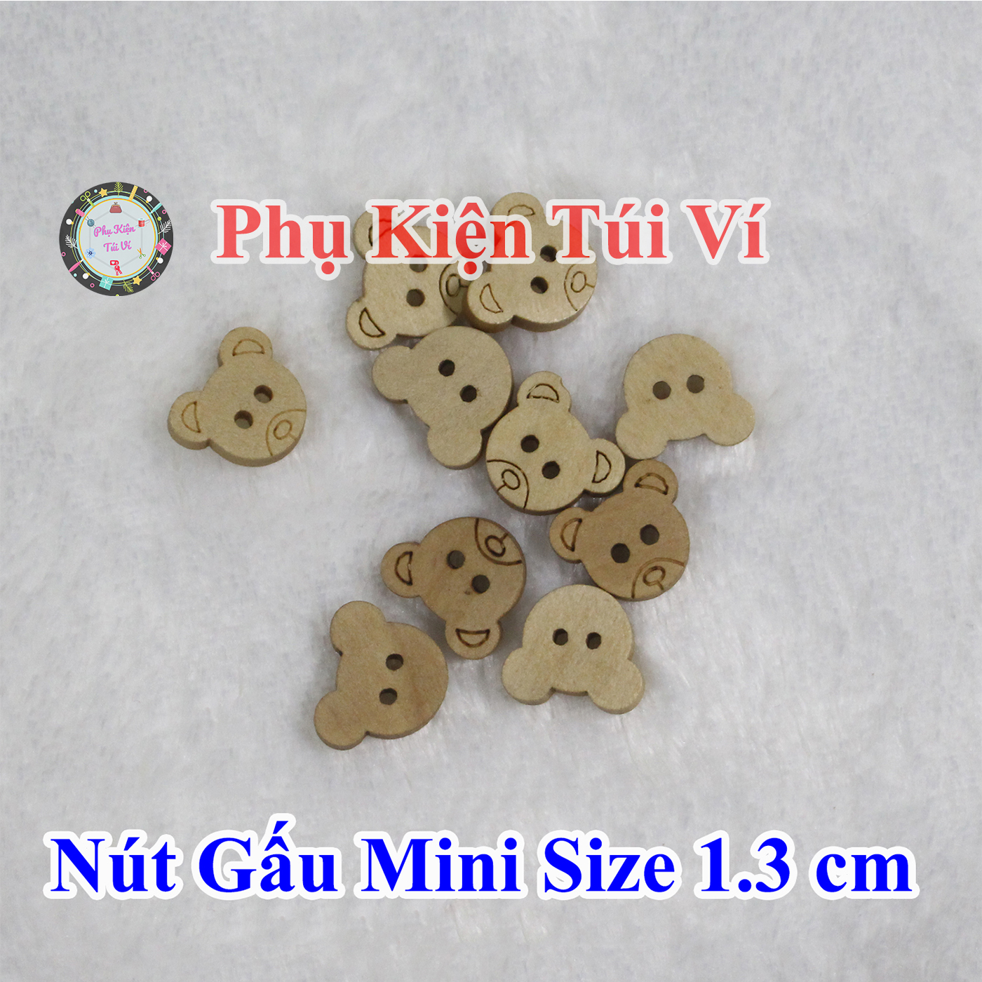 Nút gấu mini size 1.3cm 10k/10 cái
