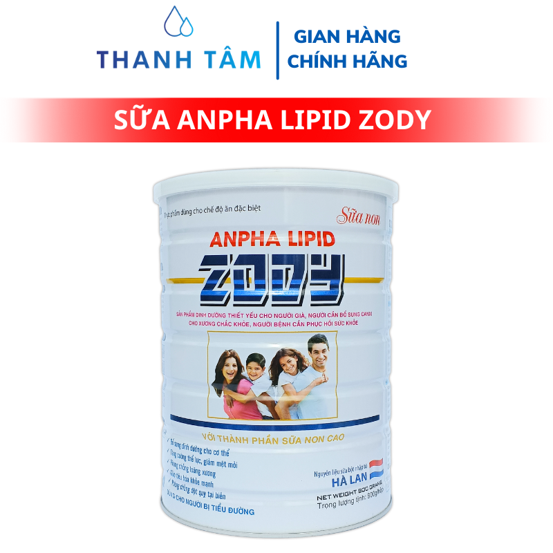 Sữa Anpha Lipid ZODY 900g - Phòng chống đột quỵ tai biến