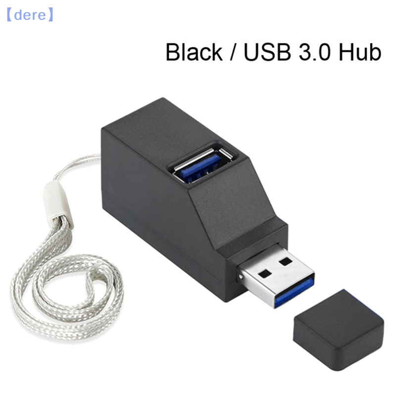dere Bộ chuyển đổi Hub không dây 3 trong 1 USB 3.0 hộp chia mini 3 cổng