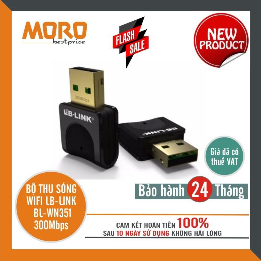 Bộ thu sóng wifi lb-link bl-wn351 300mbps - chính hãng bảo hành 2 năm