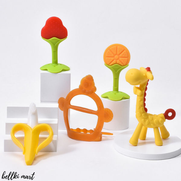 Gặm nướu 2 in 1 của Mỹ cho bé giảm ngứa nướu sạch răng lợi - Bellki Mart