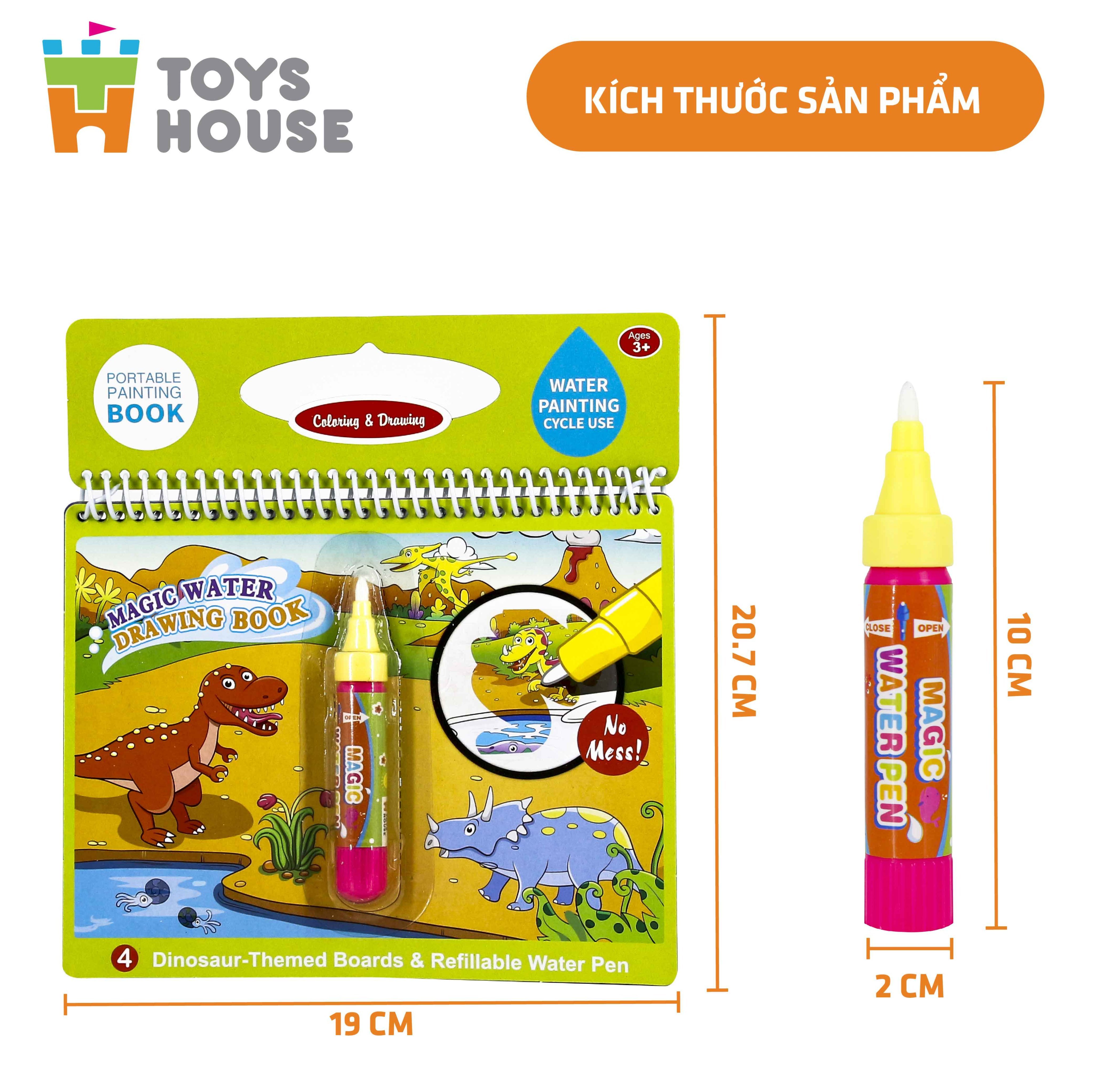 Sách Tô Màu Bút Nước Thần Kỳ Toyshouse Size Nhỏ Dành Cho Bé Từ 3 Tuổi Đến 5  Tuổi, Đồ Chơi Giáo Dục Sớm Montessori | Lazada.Vn