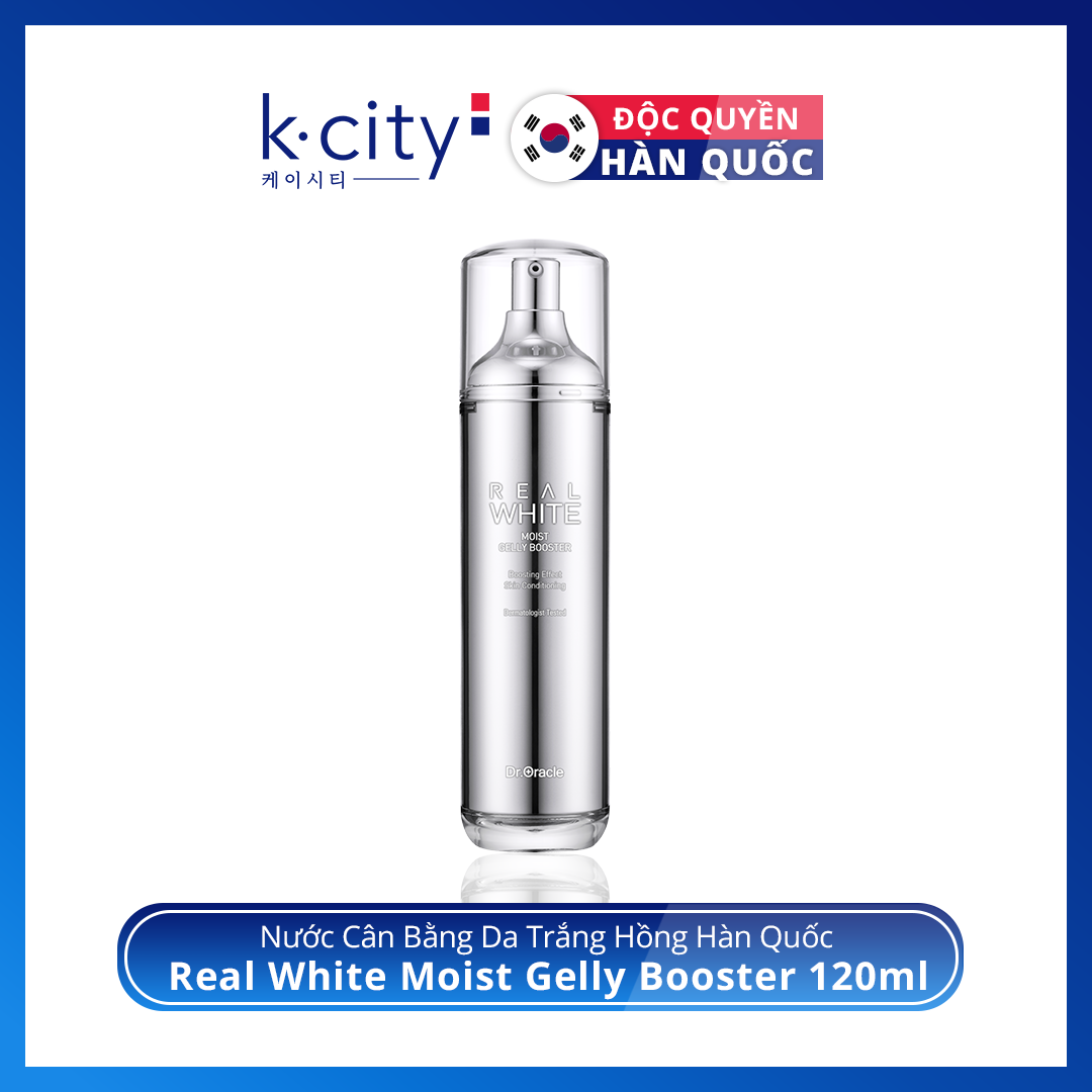 Nước Cân Bằng Da Trắng Hồng Hàn Quốc Real White Moist Gelly Booster 120ml