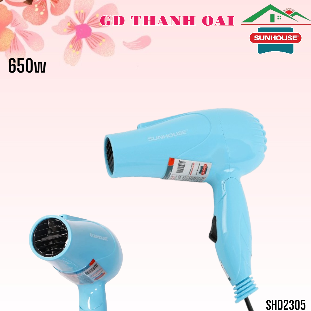 Máy sấy tóc sunhouse shd2305 xanh