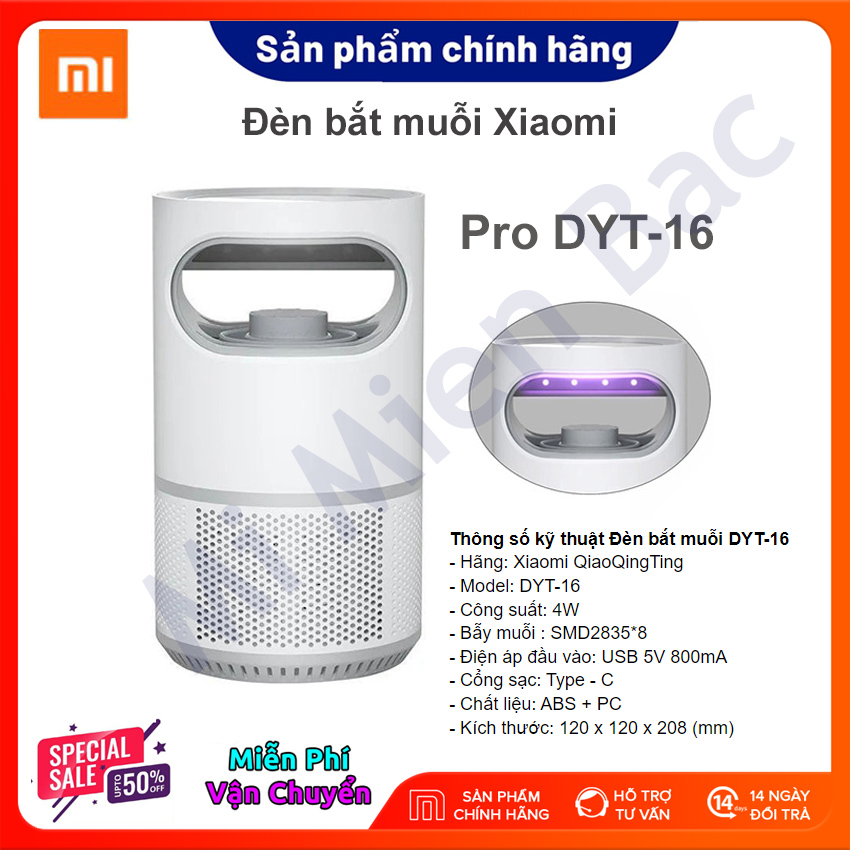 Đèn bắt muỗi xiaomi qiaoqing ting pro dyt-16, máy bắt muỗi thông minh công nghệ mới sử dụng tia uv không gây mùi an toàn cho người dùng / bh 4 tháng