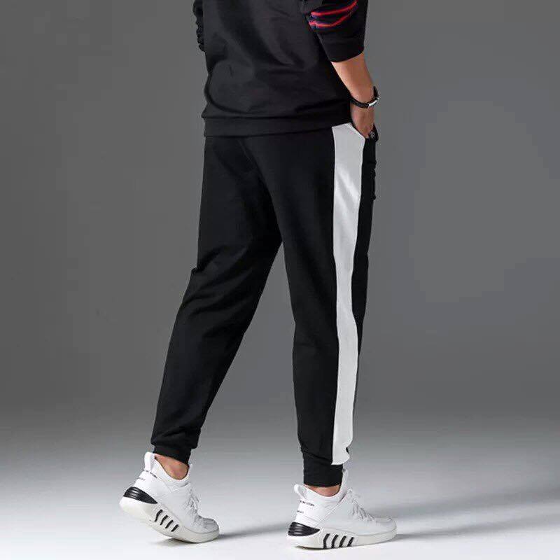 Quần Jogger 1 sọc bo ống Unisex - Quần nỉ thun 1 sọc bó ống - Quần lai bo