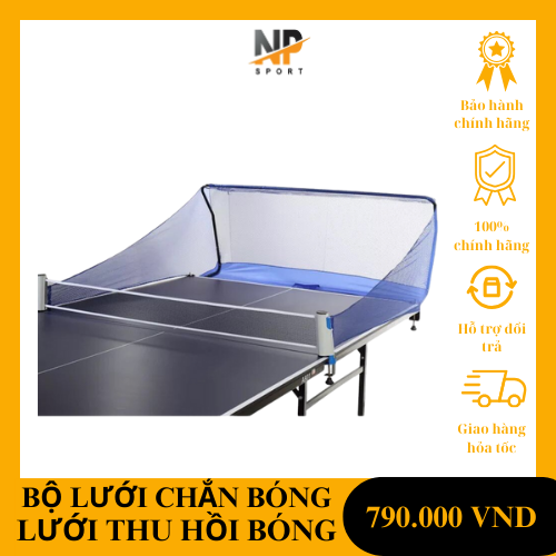 Bộ lưới chắn và thu hồi quả bóng bàn