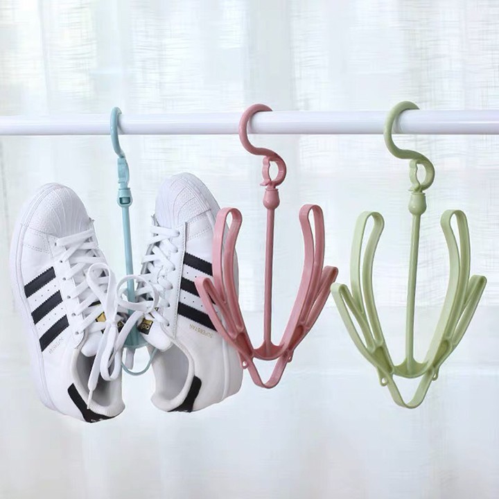 [ Giá 1 chiếc ] Móc treo, phơi giày nhanh khô đa năng dễ sử dụng,Móc treo phơi giày dép tiết kiệm không gian, thiết kế lạ mắt và xinh xắn, chất liệu nhựa tổng hợp - Giao ngẫu nhiên màu