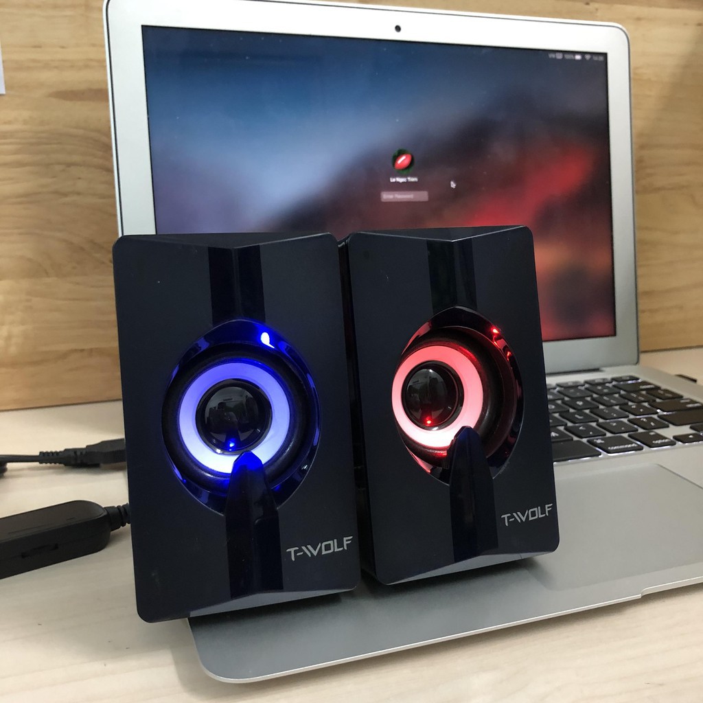 Loa vi tính 2.0 t-wolf s5 có đèn led